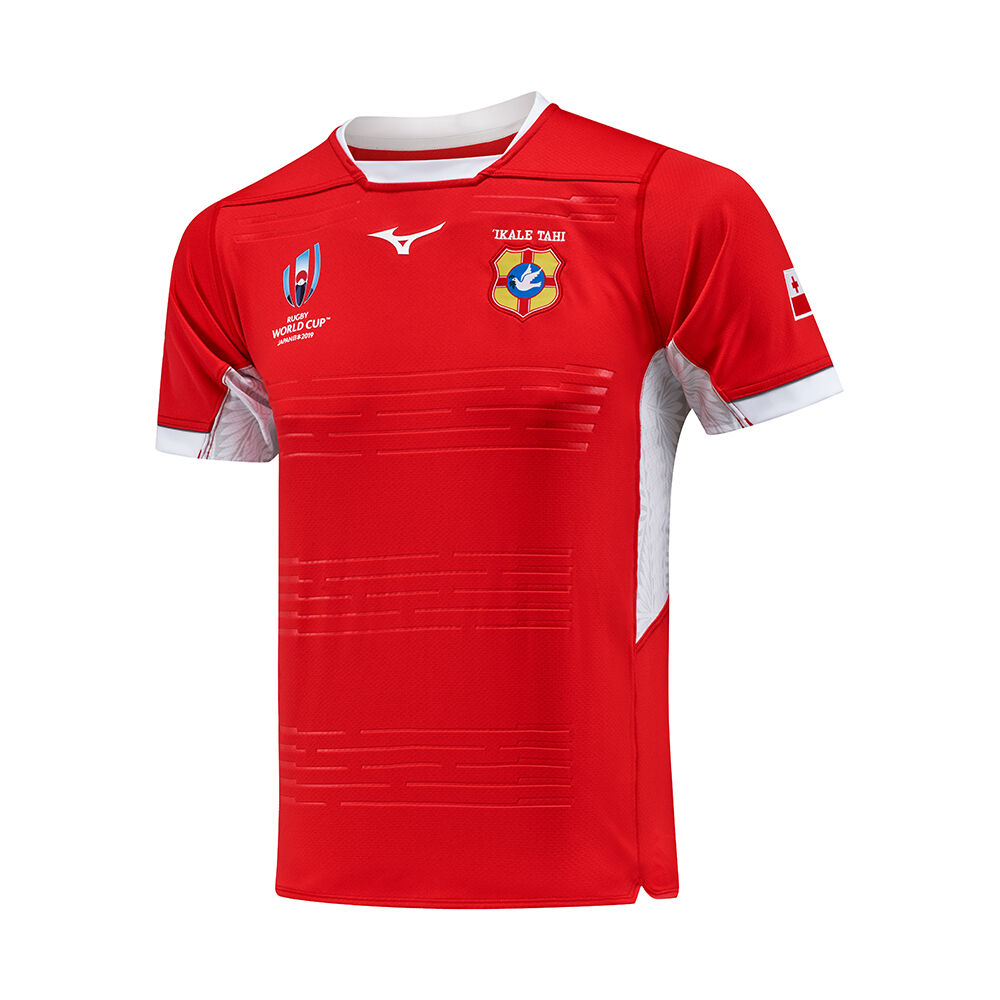 Panske Dresy Mizuno Tonga RWC Home Tmavo Červené Vypredaj AMHZ19527